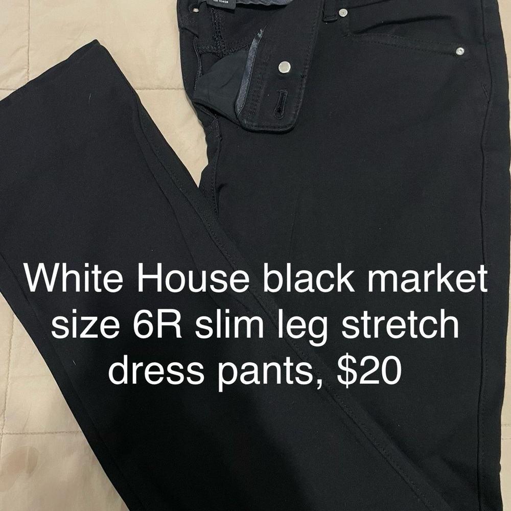 White House Black Market Black Dress Pants